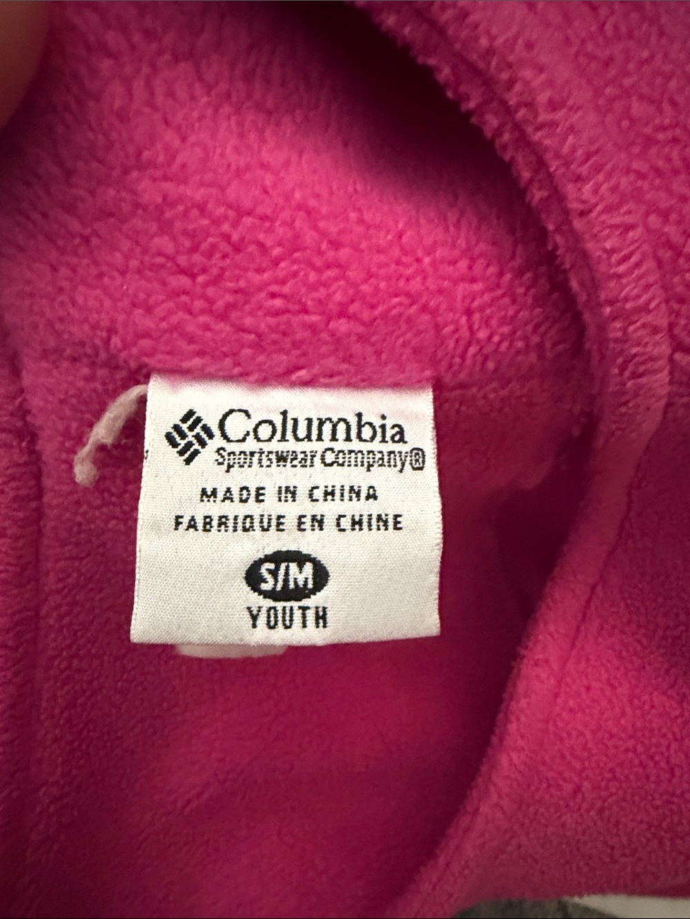 Columbia Kids Fleece Hat - Hot Pink - Picture 2 of 2
